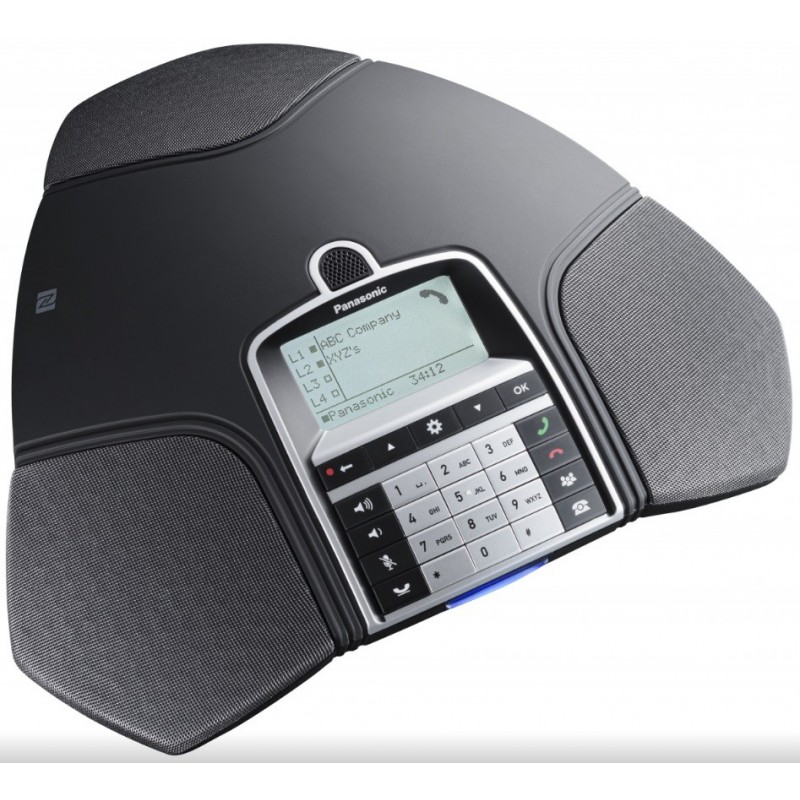 Panasonic KX-HDV8000NE, čierny konferenčný telefón SIP