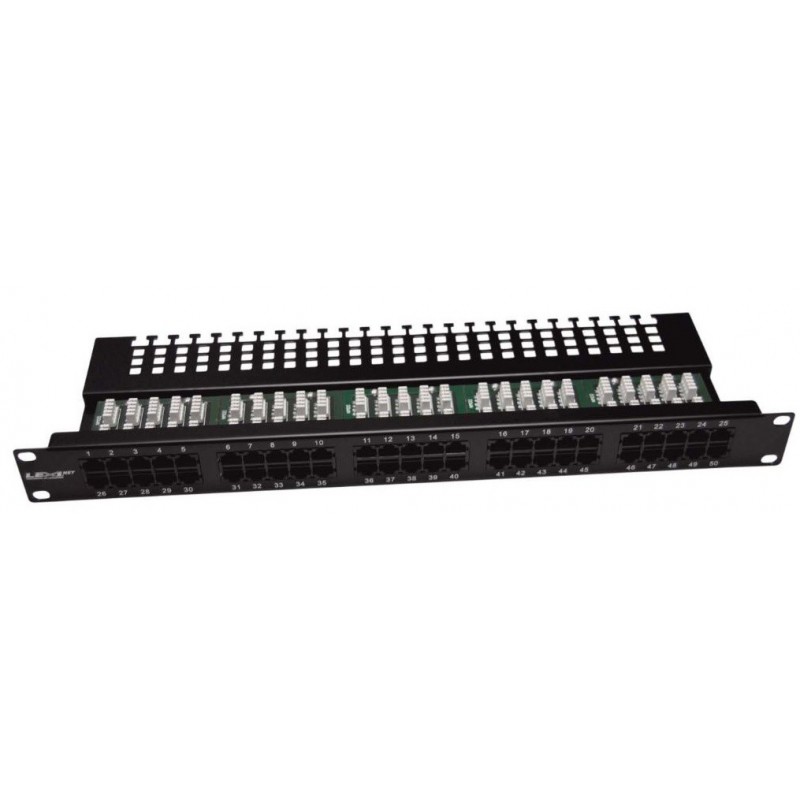 Patch panel osadz. 50 port UTP telefónny