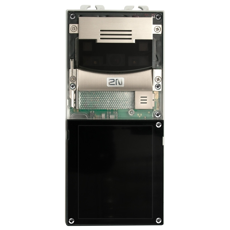 2N LTE Verso, dverný interkom, 1 tlačidlo, HD kamera, nikel