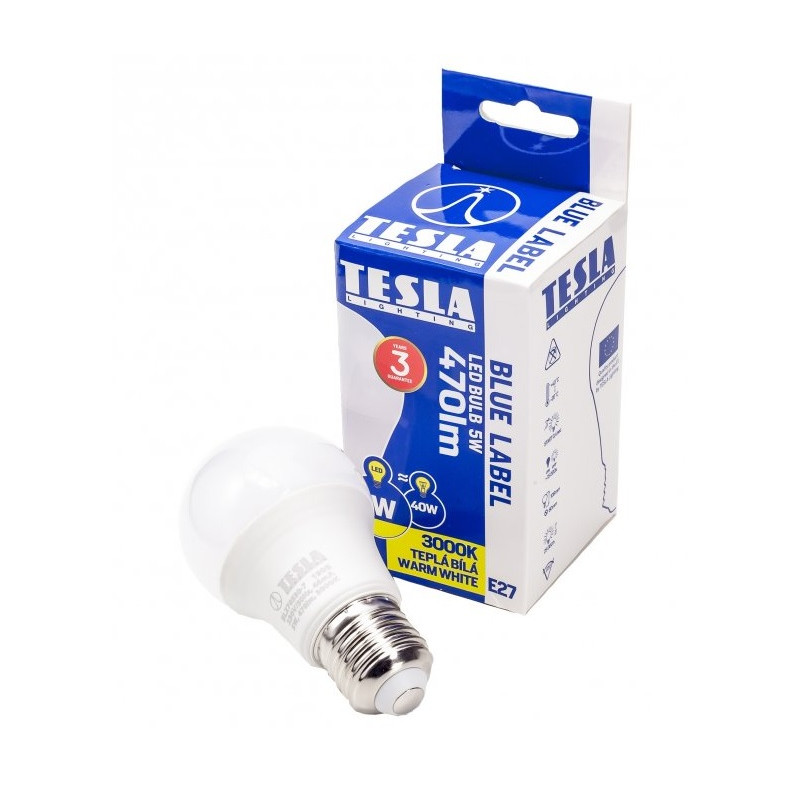 Tesla BULB, E27, 5W, teplá biela