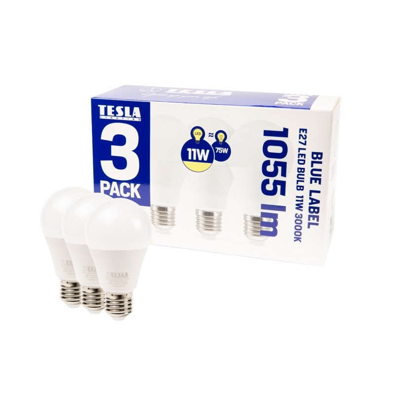 Tesla BULB E27, 11W, teplá biela