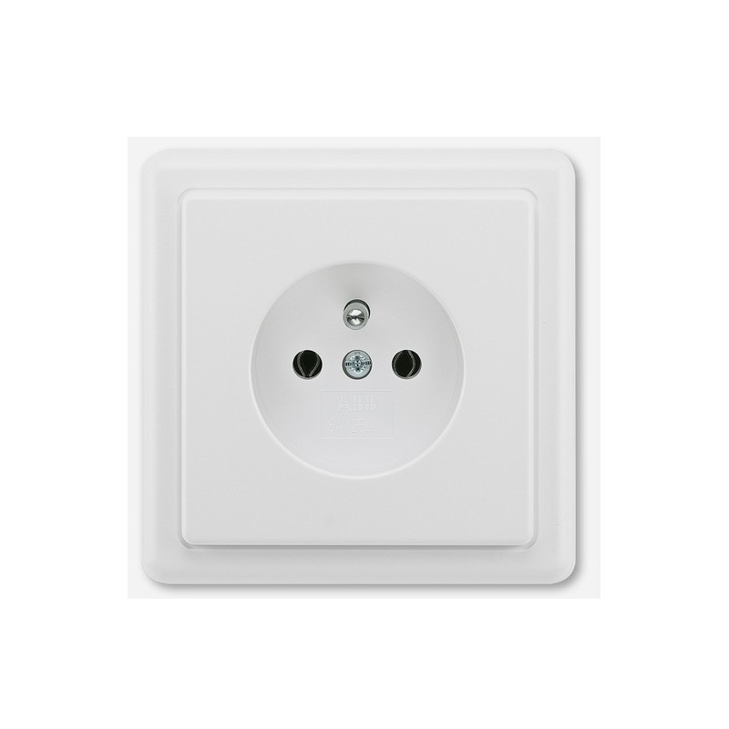 ABB Classic s ochranným kolíkom, biela