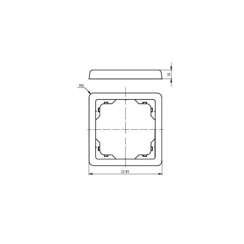 ABB Classic 3901C-B10 B1, jednonásobný, biela
