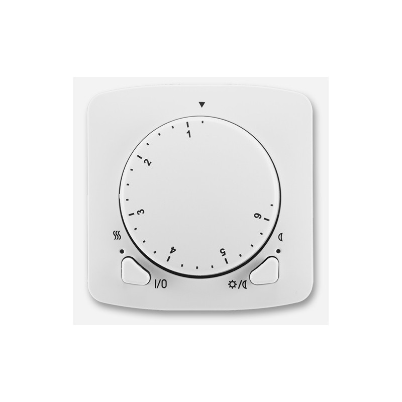 Termostat univerzálny otočný (ovládacia jednotka) ABB Tango 3292A-A10101 B, biela