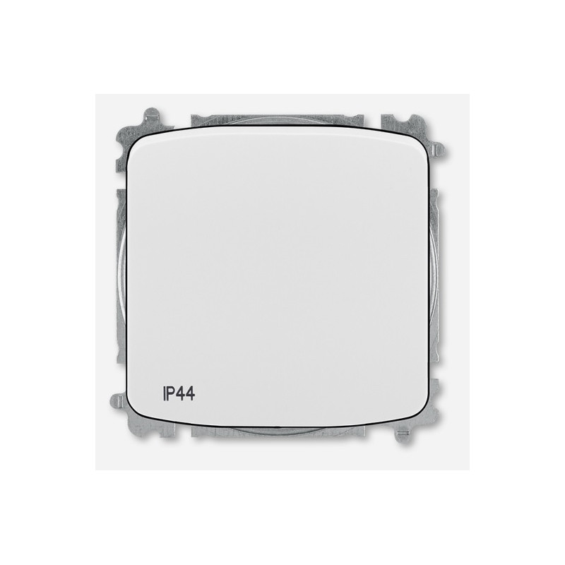 Vypínač ABB Tango krížový IP 44, zapustený 3559A-A07940 B, biela