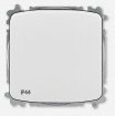 ABB Tango krížový IP 44, zapustený 3559A-A07940 B, biela