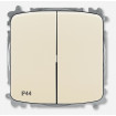 ABB Tango sériový IP 44, zapustený 3559A-A05940 C, slonová kosť