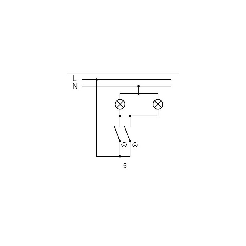 ABB Tango sériový IP 44, zapustený 3559A-A05940 D, béžová
