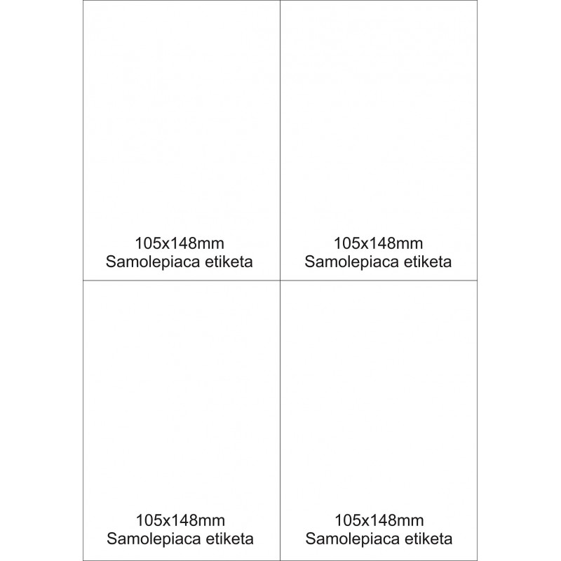 Samolepiace etikety 105x148 mm