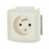 Zásuvka ABB Tango 5518A-A2349C, slonová kosť