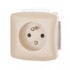 Zásuvka ABB Tango 5518A-A2349D, béžová