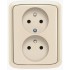 Dvojzásuvka ABB Tango 5512A-2349C, slonová kosť