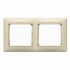 Rámik dvojnásobný, horizontálny, béžová