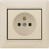 Zásuvka, béžová