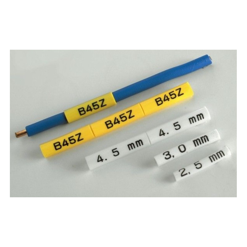 Bužírka žltá, vnútorný priemer 2.0 mm