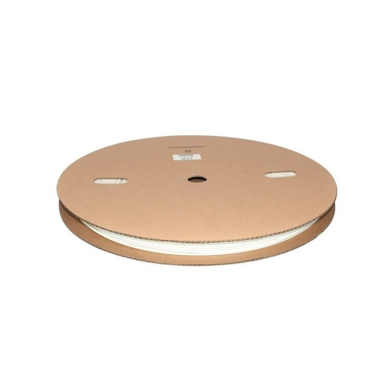 Zmrštitelná bužírka biela, priemer 4,5 mm