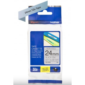 BROTHER TZe-M951 čierne písmo, matná strieborná metalická páska (24mm)