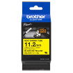 BROTHER HSe631E zmršťovacia bužírka čierne písmo, žltá bužírka TUBE (11.2mm)