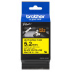 BROTHER HSe611E zmršťovacia bužírka čierne písmo, žltá bužírka TUBE (5.2mm)