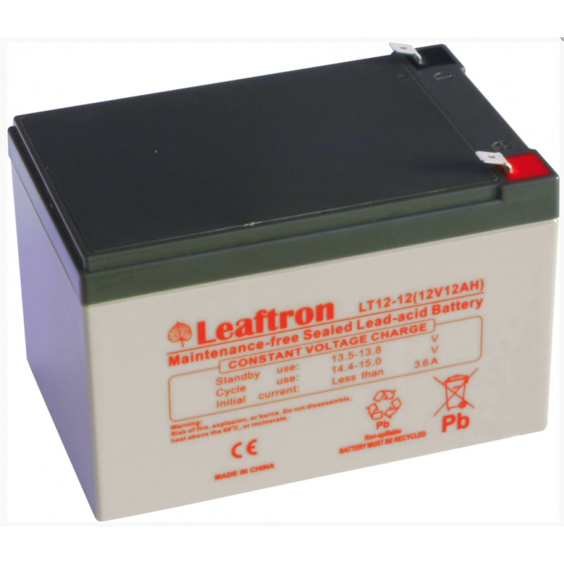 LT12-12 T2(12V/12Ah) akumulátor Leaftron pre napájacie systémy