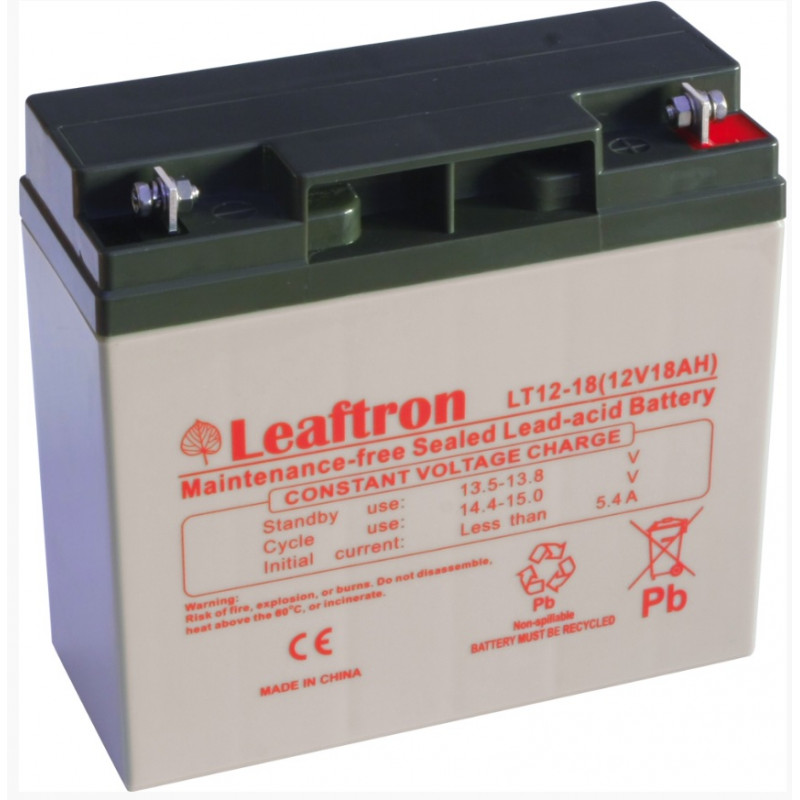 LT12-18(12V/18Ah) akumulátor Leaftron pre napájacie systémy