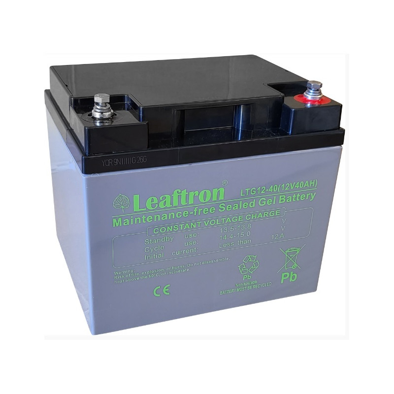 LTG12-40 akumulátor Leaftron GEL (12V/40Ah)