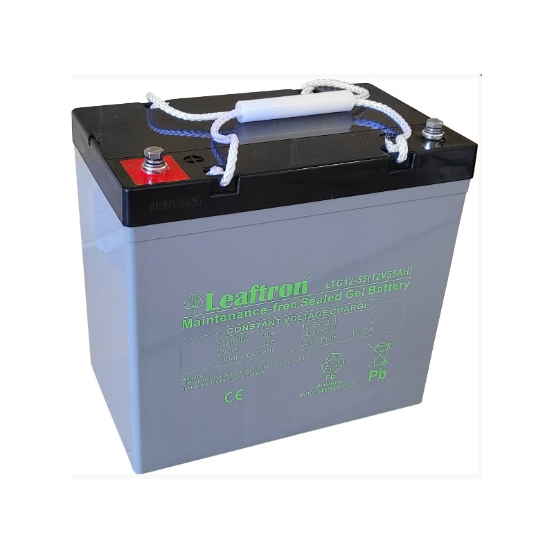 LTG12-55 akumulátor Leaftron GEL (12V/55Ah)