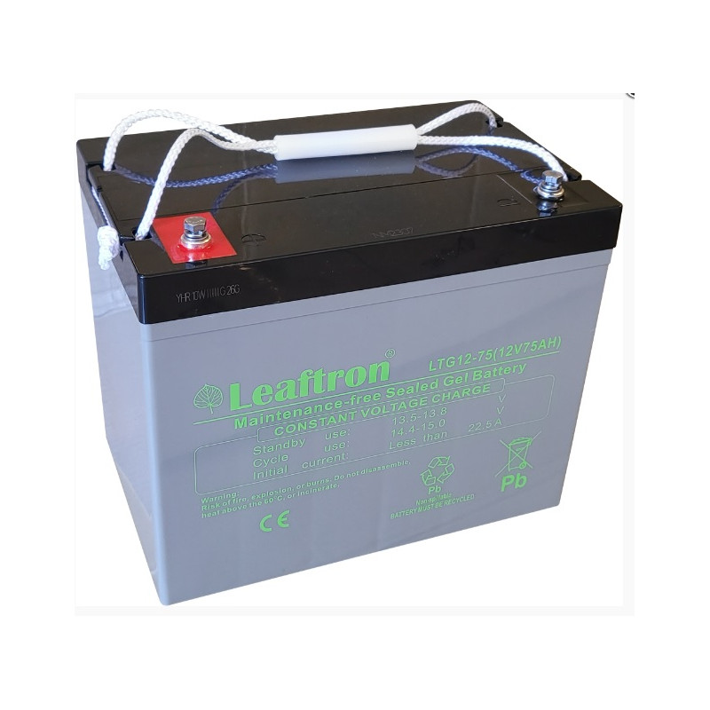 LTG12-75 akumulátor Leaftron GEL (12V/75Ah)