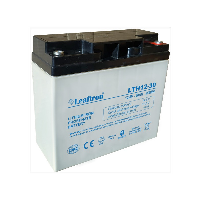 LTH12-30 Lithium (12V/30Ah) akumulátor Leaftron