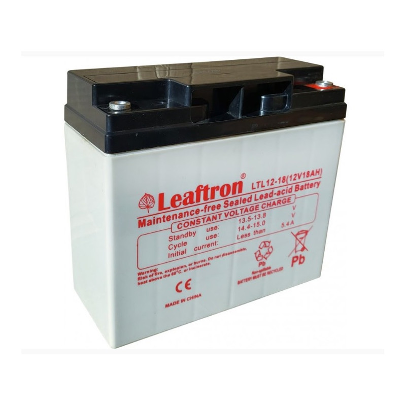 LTL12-18 (12V/18Ah) akumulátor Leaftron pre napájacie systémy