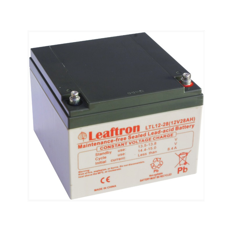 LTL12-28 (12V/28Ah) akumulátor Leaftron pre napájacie systémy