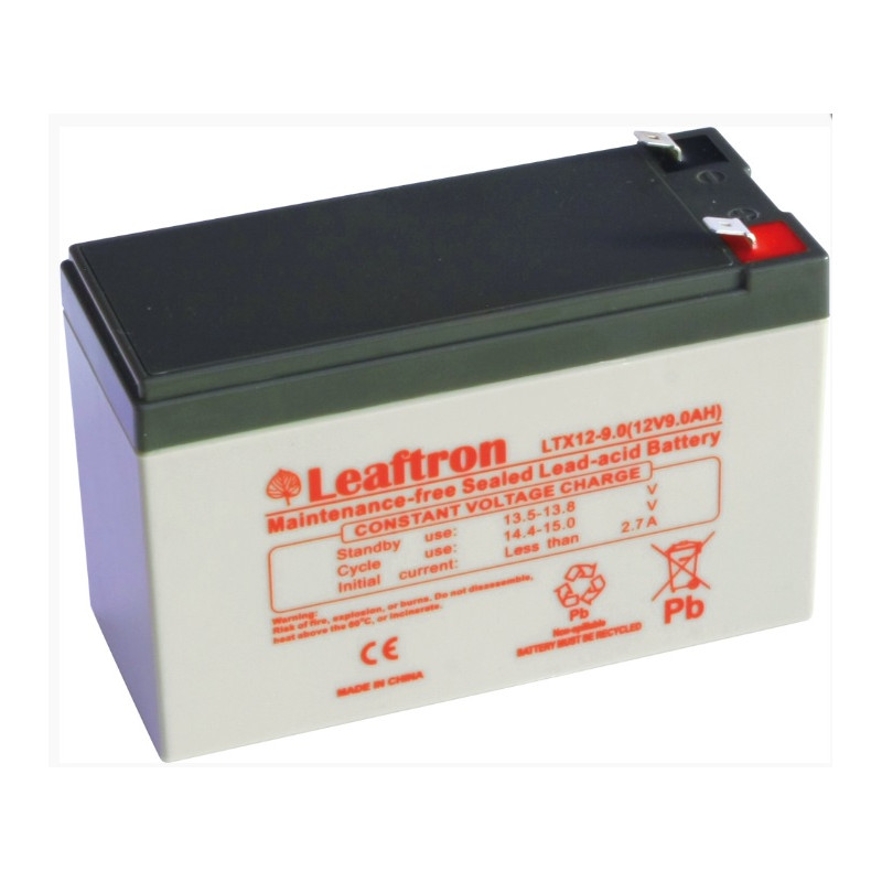 LTX12-9 T2 (12V/9Ah) akumulátor Leaftron pre napájacie systémy