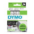 DYMO páska D1 9mm x 7m, čierna na priehľadnej