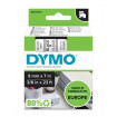 DYMO páska D1 9mm x 7m, čierna na priehľadnej