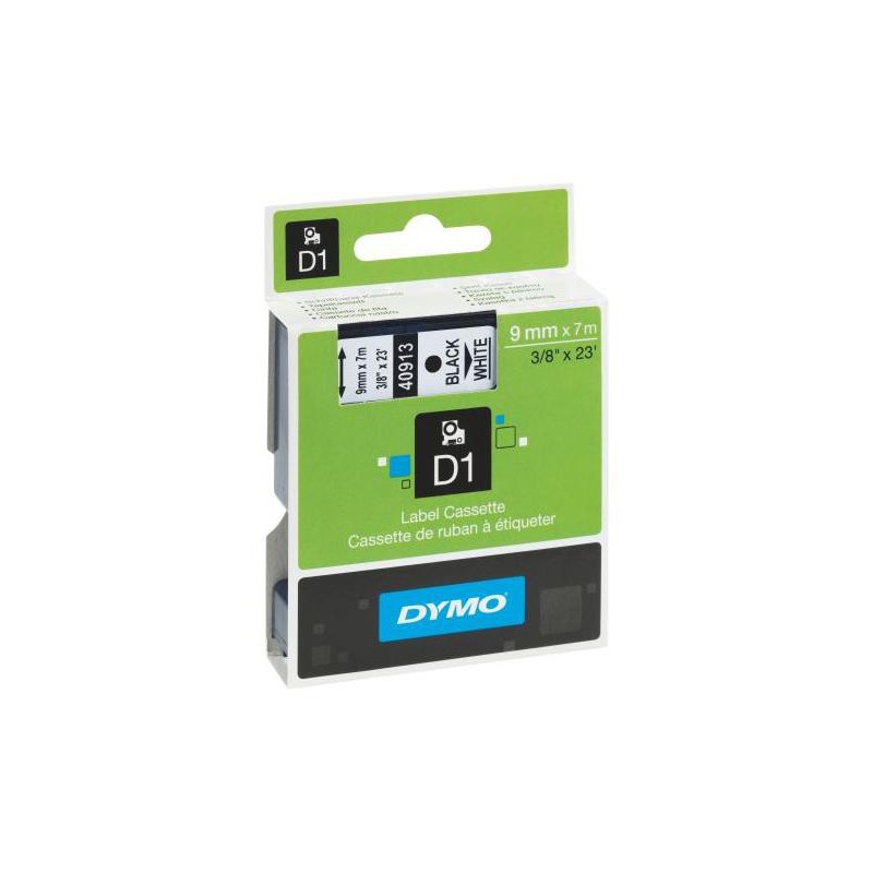 Páska Dymo Pocket 9 mm čierna/biela