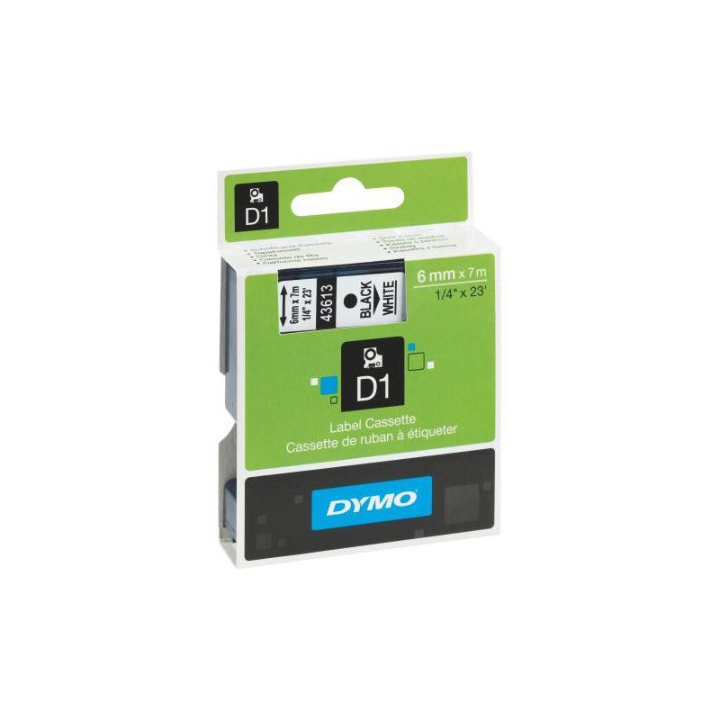 Páska Dymo Pocket 6 mm čierna/biela