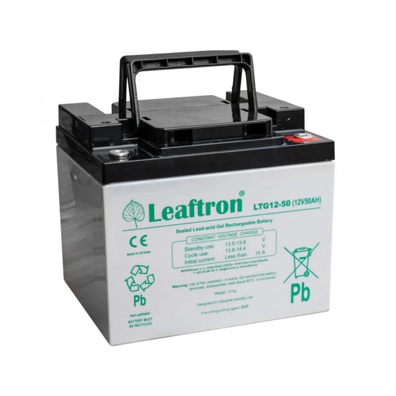 LTG12-50 akumulátor Leaftron GEL (12V/50Ah)