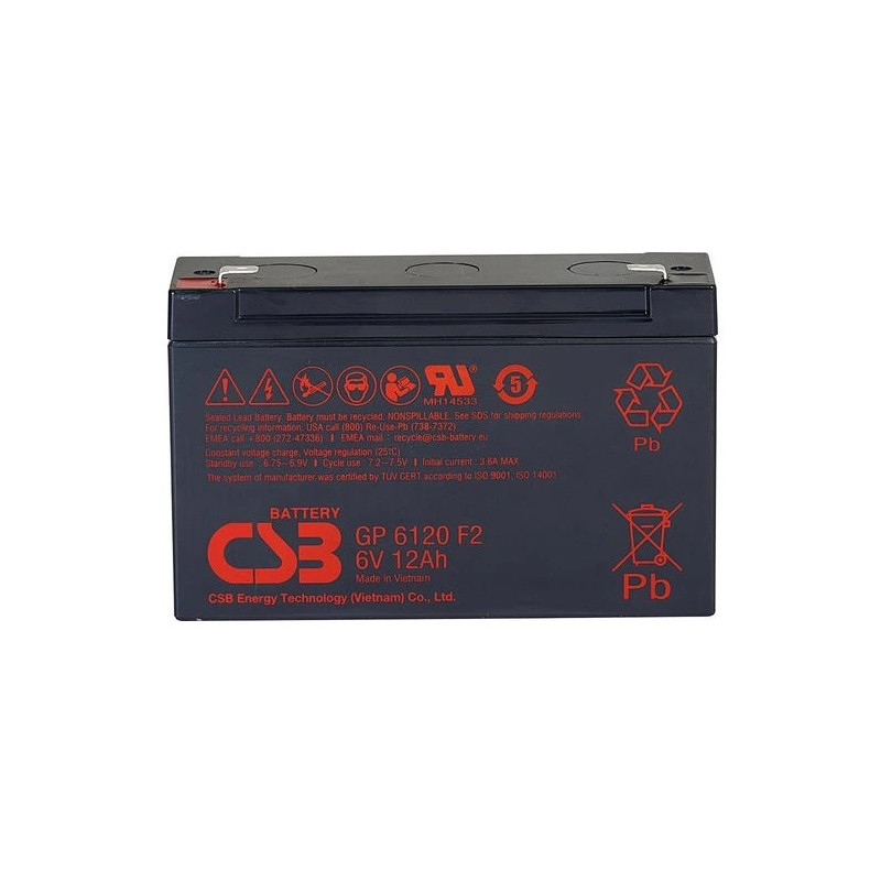 GP6120 F2 (6V/12Ah)