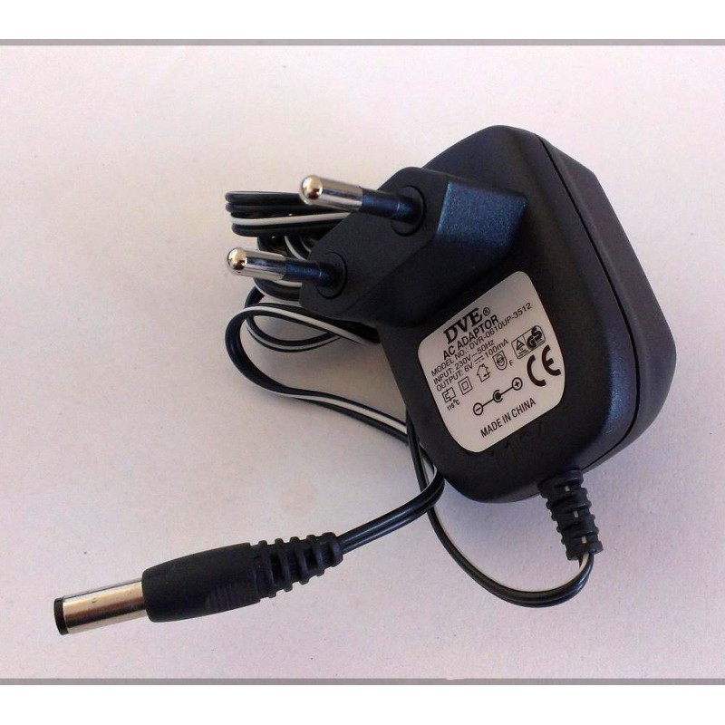 Sieťový adaptér 6V/100mA, DC